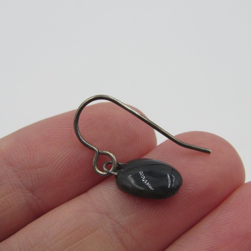 Sterling Silver Tiny Odd Design Earrings Vintage - image 2